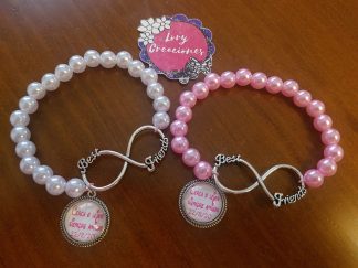 Pulseras amigas infinito perlas