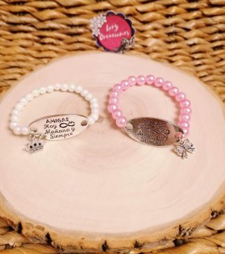 Pulsera amigas perlas 2