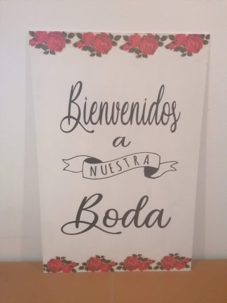 Cartel bienvenida