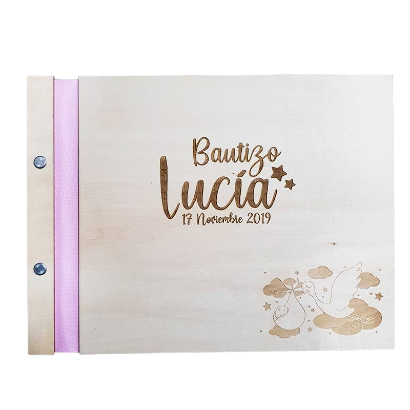 Libro firmas madera Bautizo - Imagen 2