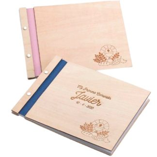 Libro firmas madera Comunión